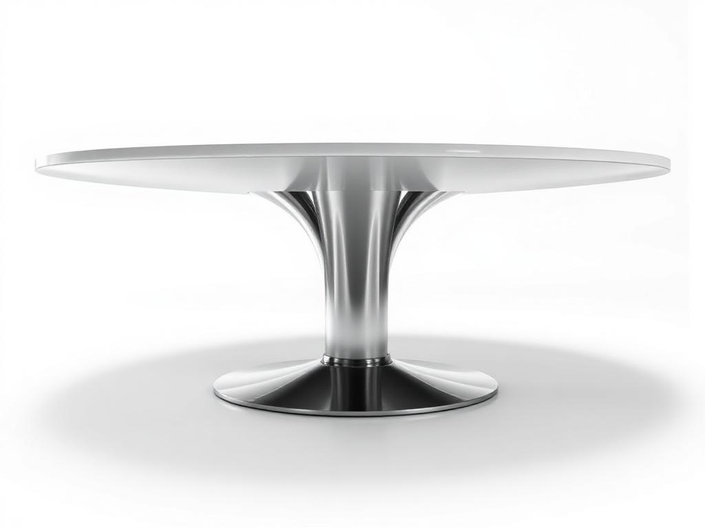 Table réunion ovale 200×100 cm